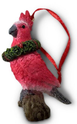 Pink Galah Hanging Ornament 8cm
