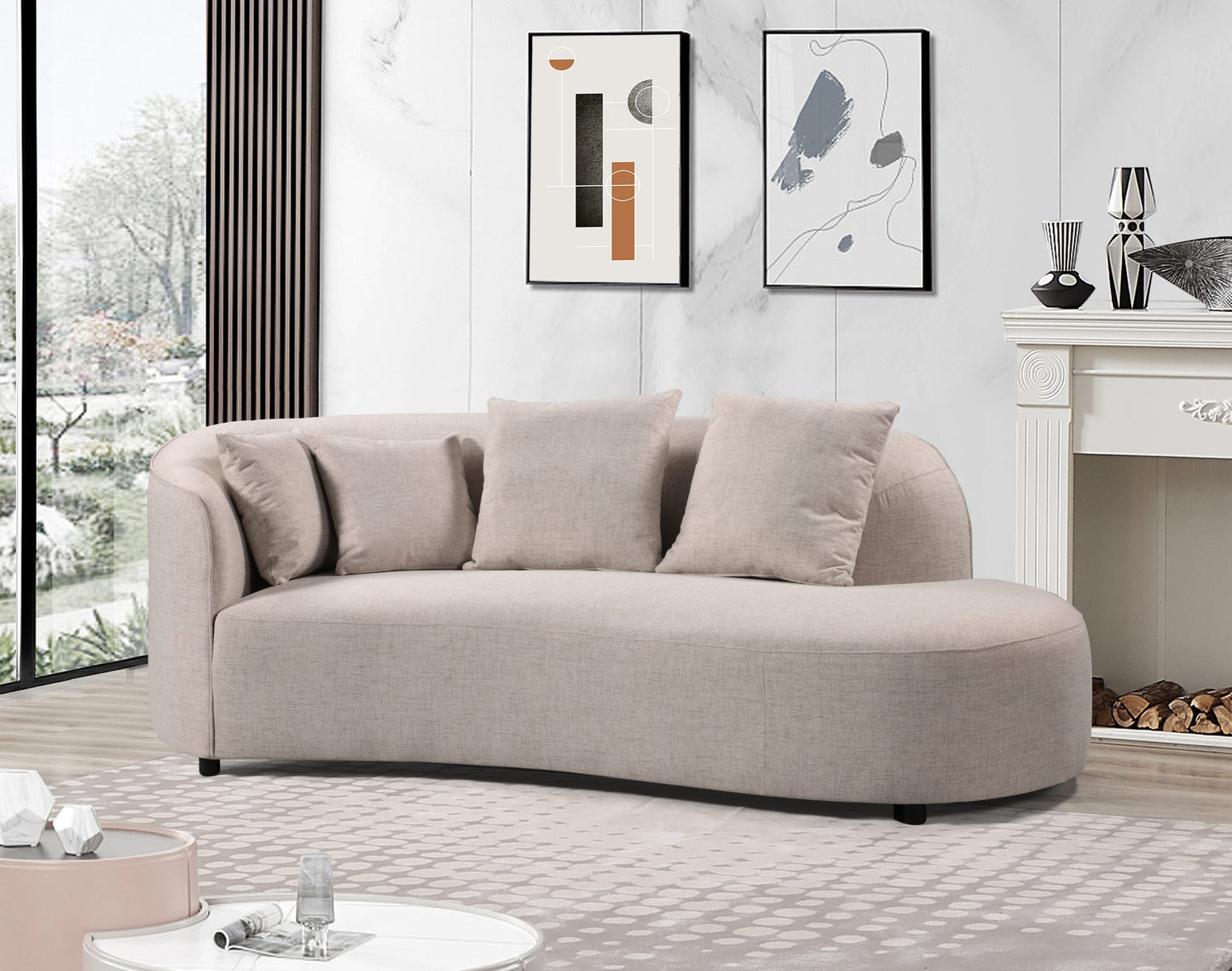 Mowbray Chaise - Domus Linen