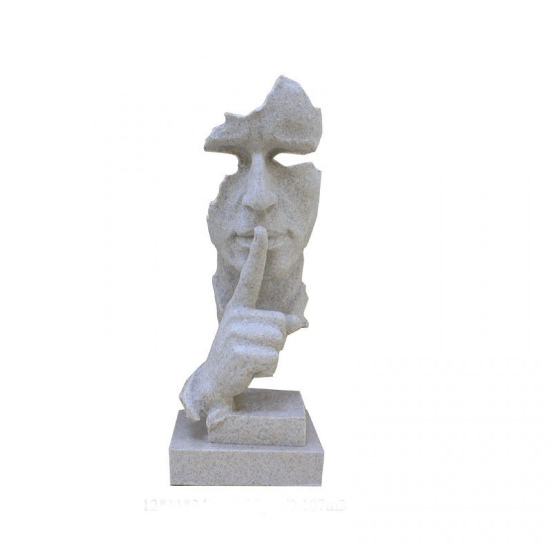 Matisse "Speak No Evil" Sculpture - Natural Stone