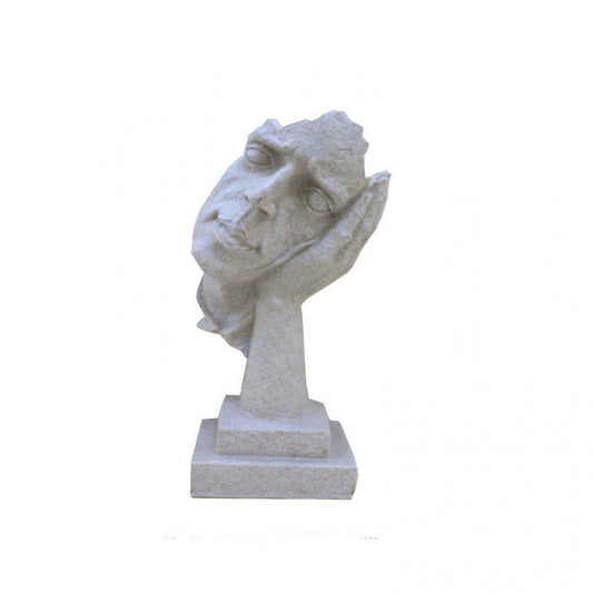 Matisse "Hear No Evil" Sculpture - Natural Stone