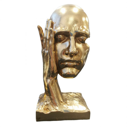 Matisse "Hear No Evil" Sculpture - Gold