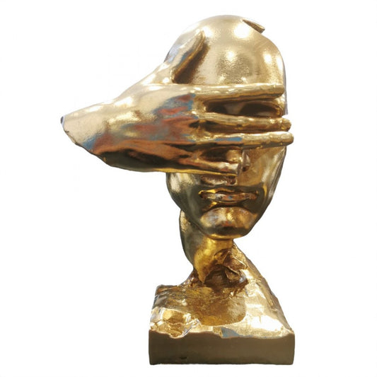 Matisse "See No Evil" Sculpture - Gold