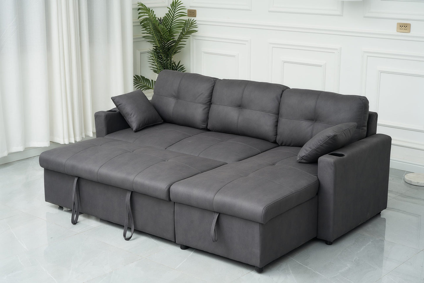 Romy Sofa Bed - Charcoal