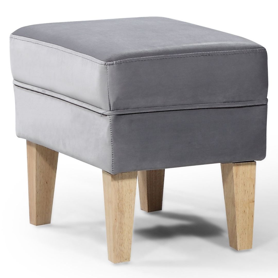 Elisa Foot Stool - Grey