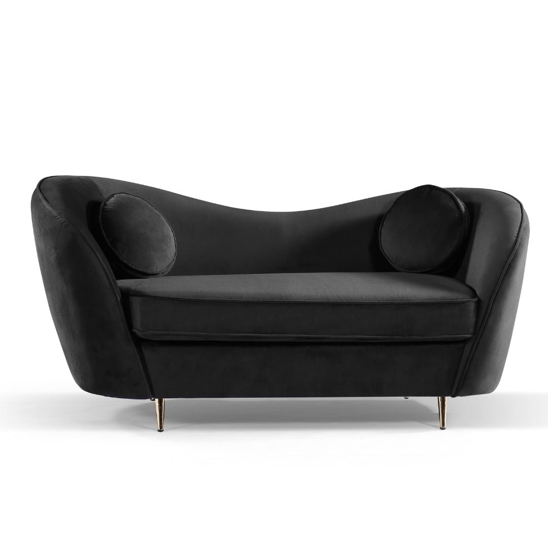 Claudia 2 Seater Sofa - Black