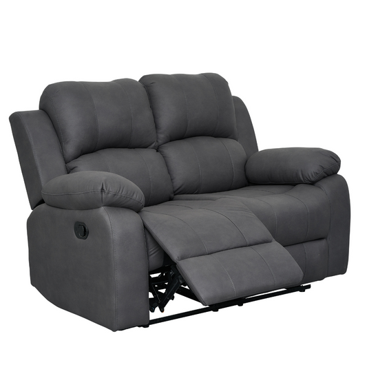 Valor 2 Seater Manual Recliner - Charcoal