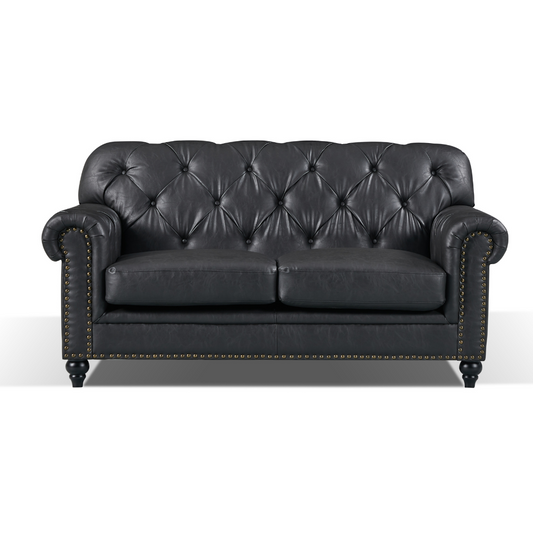 Barclay Chesterfield 2 Seater Sofa - Black