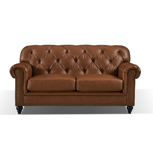 Barclay Chesterfield 2 Seater Sofa - Tan