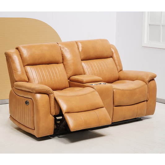 Paragon Power Motion 2 Seater Recliner - Tan Faux Leather