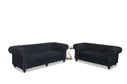 Chesterfield 3 Seater Sofa - Black