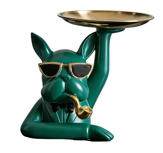Bulldog with Pipe - Green