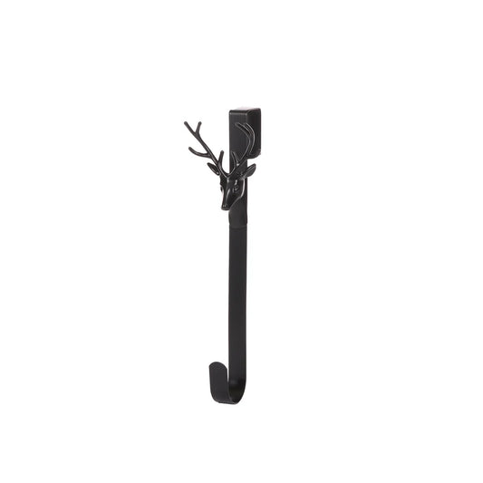 Matte Black Deer Wreath Hook