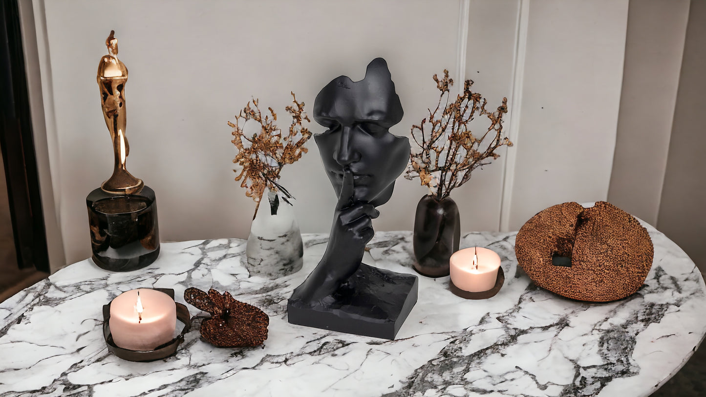 Matisse “Speak No Evil” Sculpture - Black