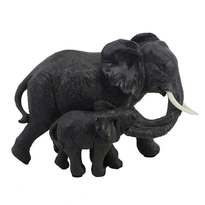 Savanna Elephant Mum & Baby Sculpture