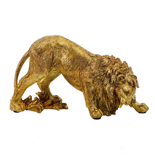 Zambia Gold Lion Sculpture