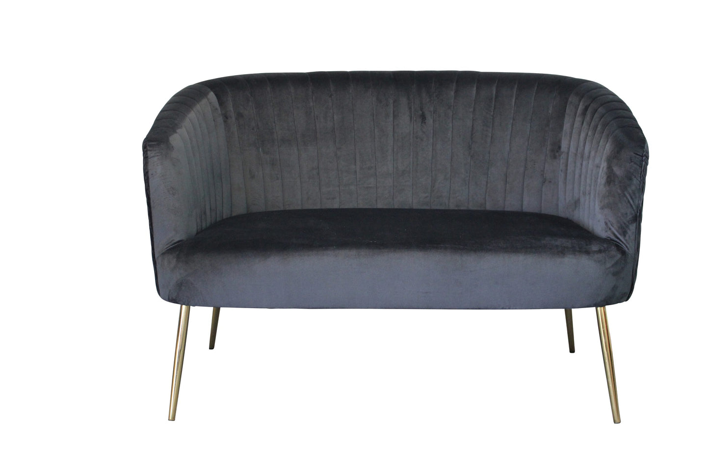 Perla 2 Seater Sofa - Black