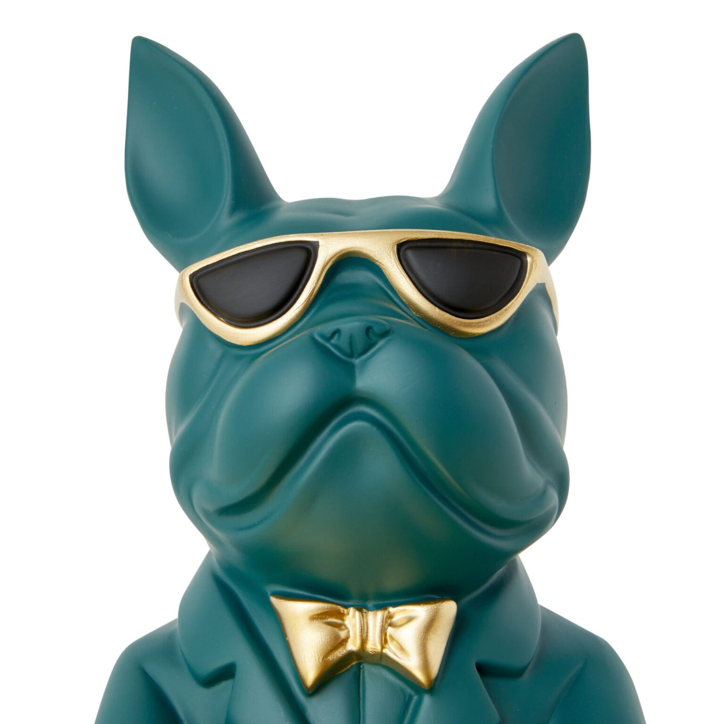Bulldog Sitting with Tray - Green