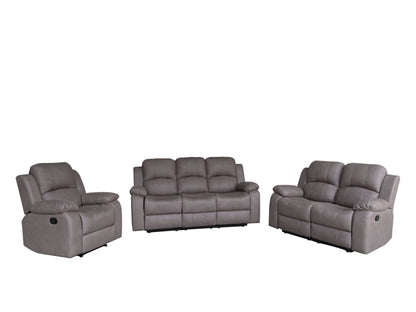 Valor 3 Seater Manual Recliner - Truffle