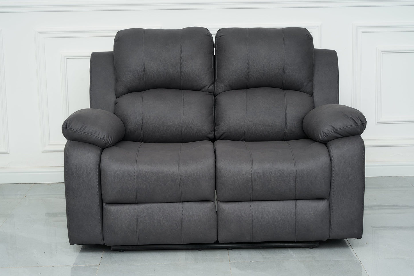 Valor 2 Seater Manual Recliner - Charcoal