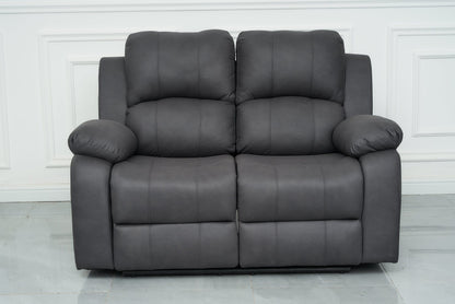 Valor 2 Seater Manual Recliner - Charcoal