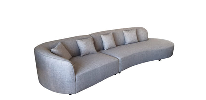 Luxury Willoughby 2 Piece Sofa & Chaise - Domus Steel