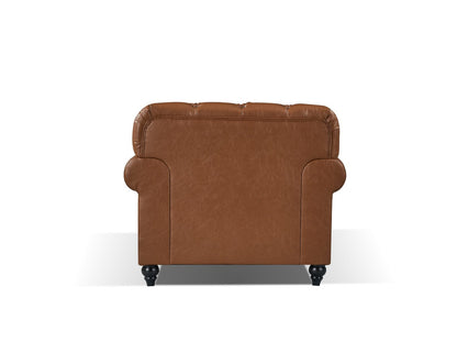 Barclay Chesterfield Arm Chair - Tan