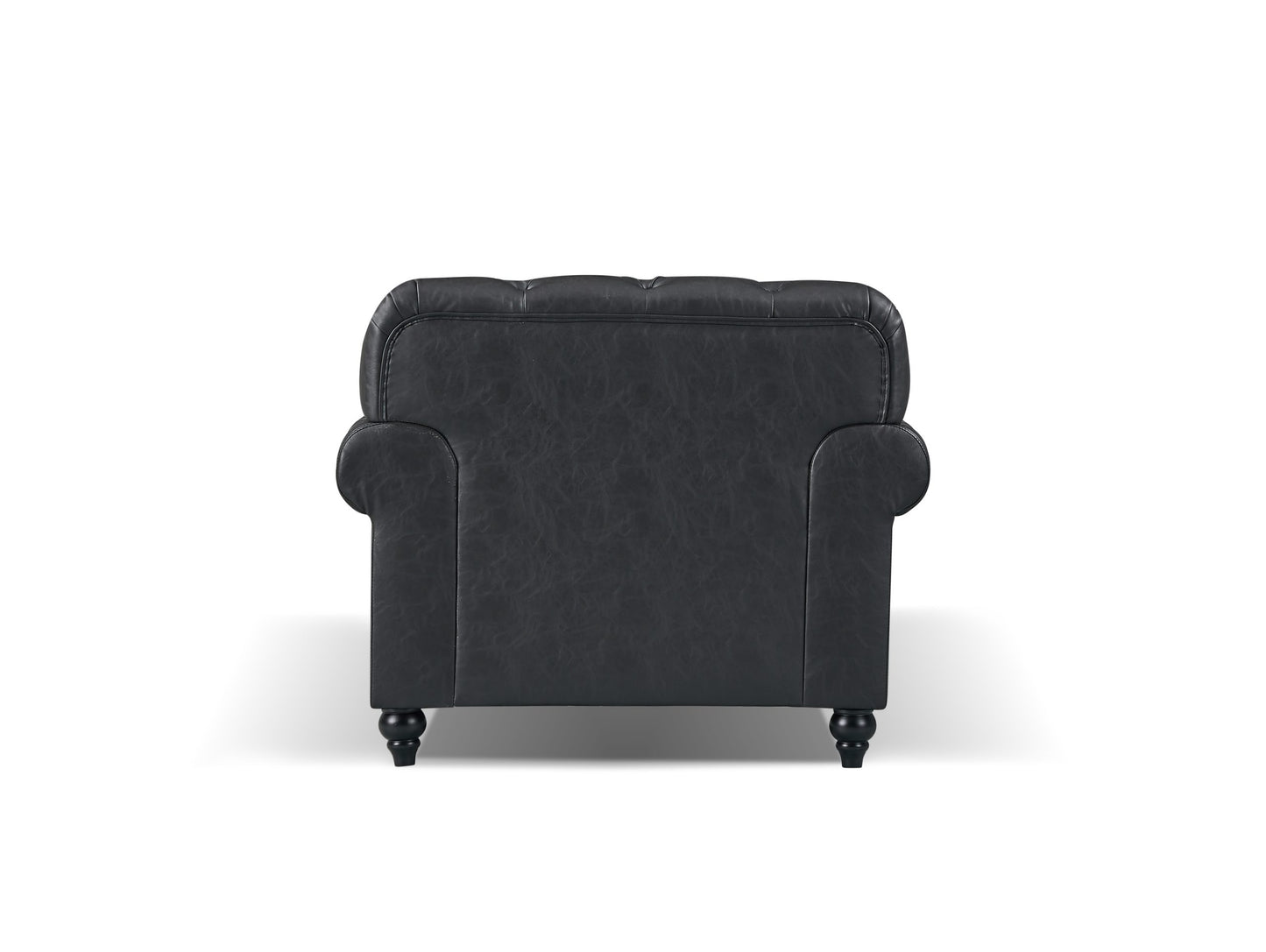 Barclay Chesterfield Arm Chair - Black